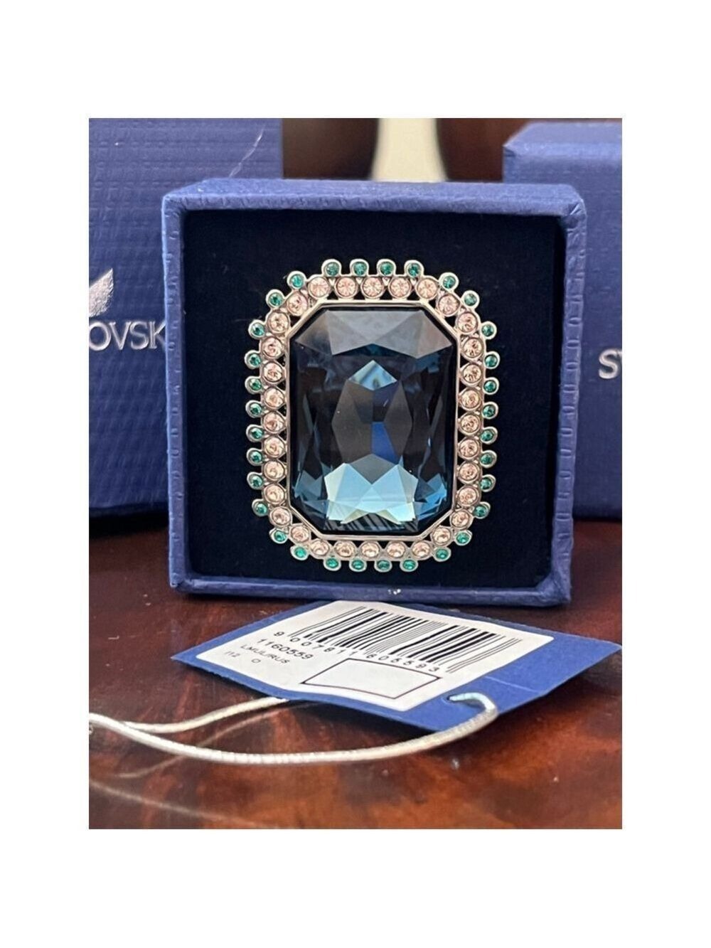 NIB Swarovski Spectacle Statement Ring Size 52